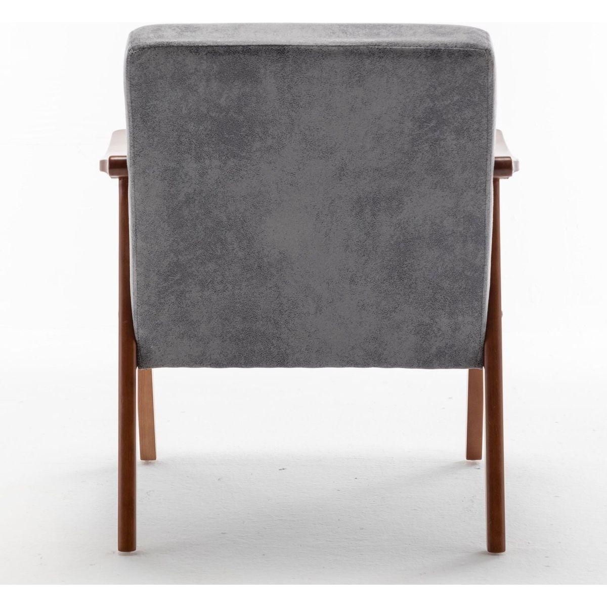 Mid-Century Modern Chair, Living Room Chair with Solid Wood Frame, Accent Chair Extra-Thick Backrest, Wingback Chair for Bedroom, Reading Room, Living Room, Lounge Chair Indoor