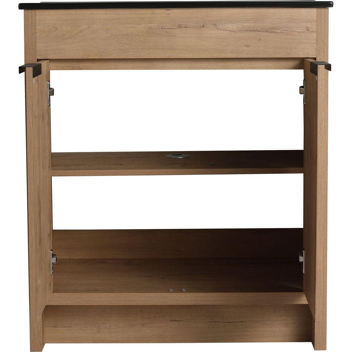 30" Freestanding Bathroom Cabinet With Basin & 2 Soft-Close Cabinet Doors ((KD-PACKING),BVB02430IMO-