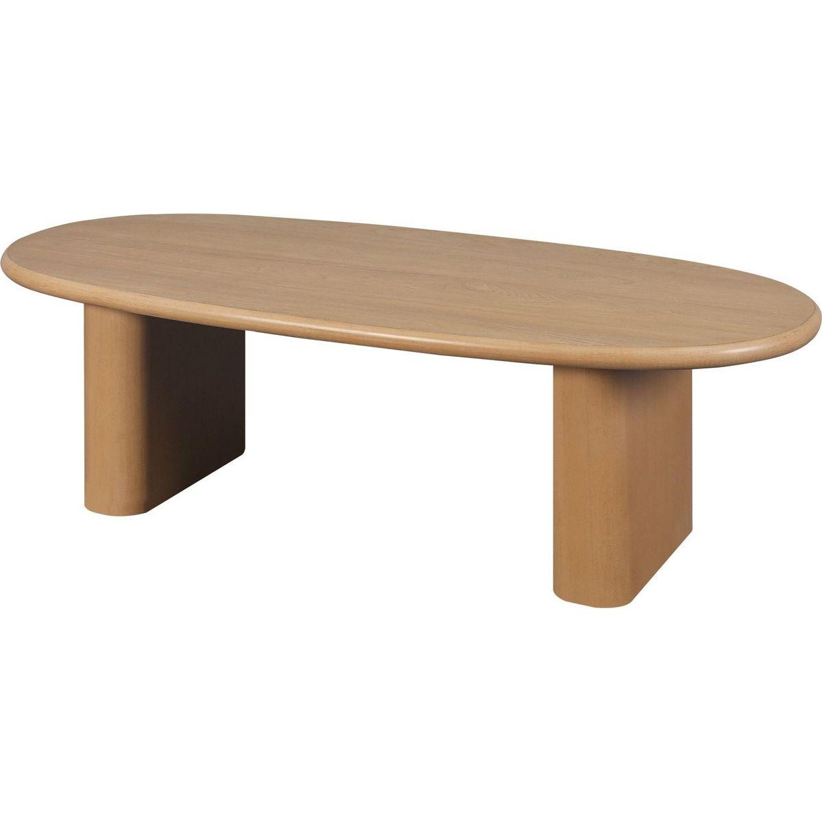 51" Tapered Tabletop Coffee Table (NATURAL WOOD)