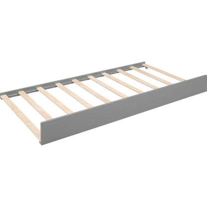 Twin XL Wood Daybed with 2 Trundles, 3 Storage Cubbies, 1 Light for Free and USB Charging Design, Gray