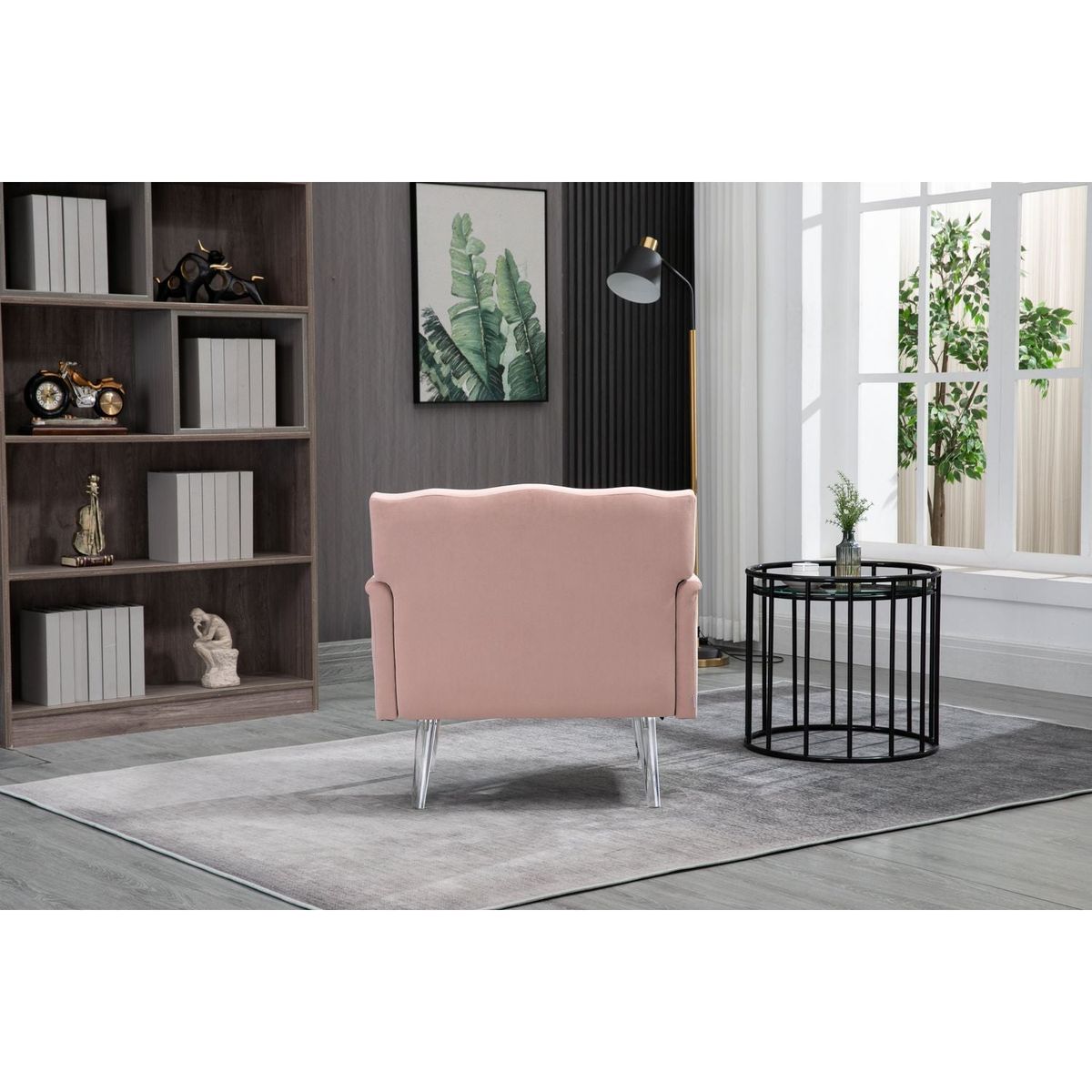 Accent Chair, Living Room Chair / leisure single sofa with acrylic feet