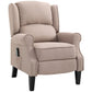 Massage Recliner Sofa with Heat Function, Remote Control, Beige