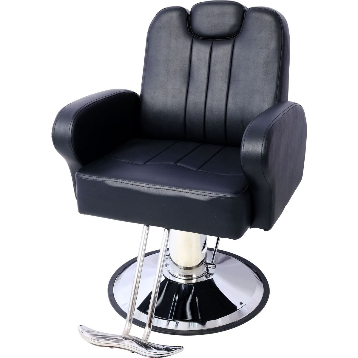 Artist hand Hair Stylist All Purpose Barber Chair for Barbershop Salon Chair,Heavy Duty Hydraulic Barber Chair Spa Furniture Shampoo Reclining Extra Wider Seat Beauty Hair Salon Equipment black