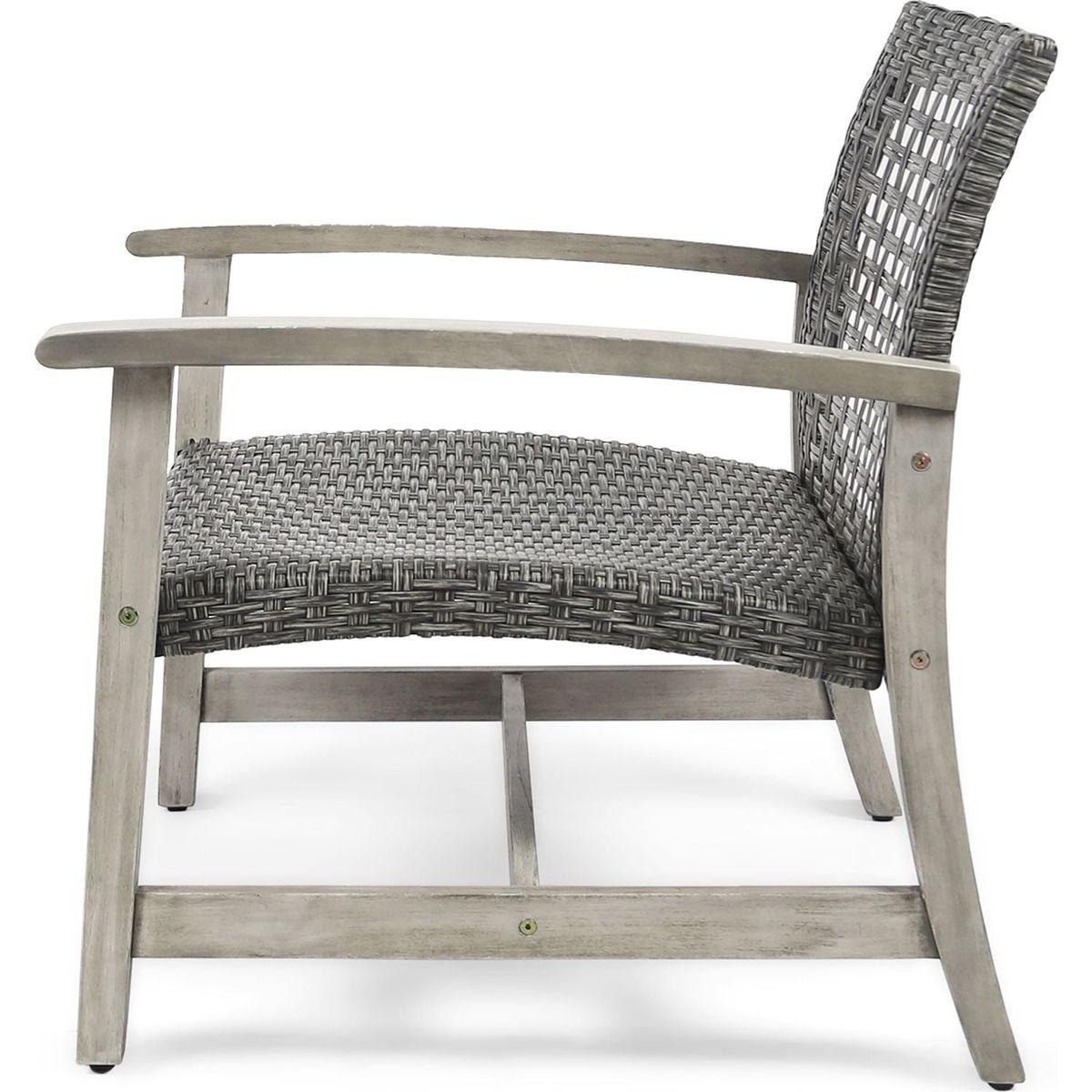 HAMPTON WOOD + WICKER CLUB CHAIR