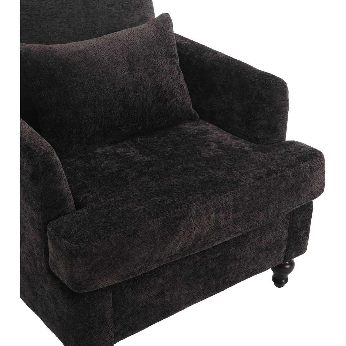 Wood Frame Armchair, Modern Accent Chair Lounge Chair for Living Room