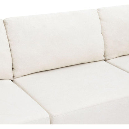 116x116" Modular L Shaped Sectional Sofa,Luxury Floor Couch Set,Upholstered Indoor Furniture,Foam-Filled Sleeper Sofa Bed for Living Room,Bedroom,5 PC Free Combination,3 Colors