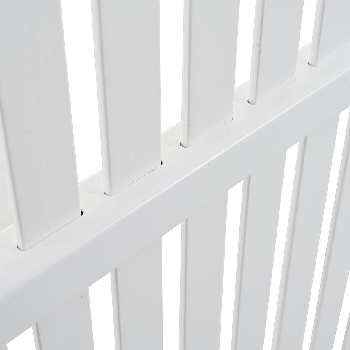 Privacy Screen Panels Kit Air Conditioner Trash Can Enclosure Vinyl white color