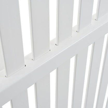 Privacy Screen Panels Kit Air Conditioner Trash Can Enclosure Vinyl white color