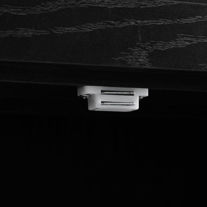 53.5"Farmhouse Kitchen Island with Power Outlet, Kitchen Storage Island with Drop Leaf, Spice Rack and Drawer, Rolling Kitchen Cart on Wheels, for Home, Kitchen and Dining Room, Black