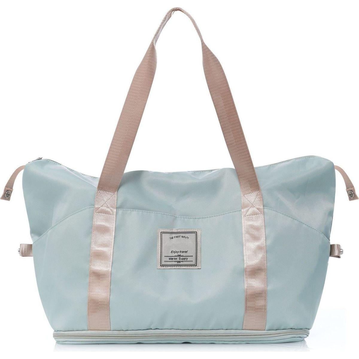 Luggage Sets 4 Piece, Expandable ABS Durable Suitcase with Travel Bag, Carry On Luggage Suitcase Set with 360 Spinner Wheels, Grey Green