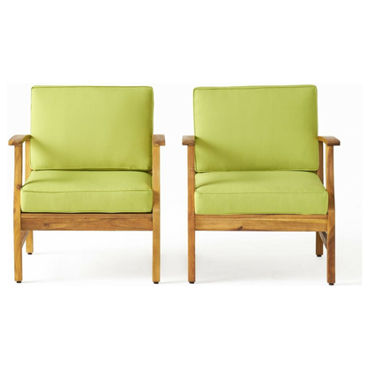 PERLA CLUB CHAIRS SET OF 2, GREEN - Streamdale Furniture
