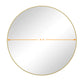 Wall Mirror 39 Inch Gold Circular Mirror Metal Framed Mirror Round Vanity Mirror Dressing Mirror, for Bathroom, Living Room, Bedroom Wall Decor