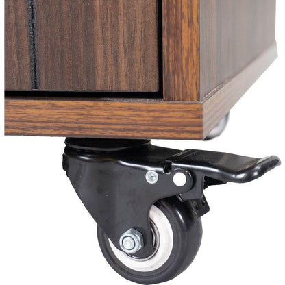 Kitchen Island with Trash Can Storage Cabinet, Kitchen Cart with Drop Leaf, Spice Rack, Towel Rack and Drawer, Rolling Kitchen Island on Wheels with Adjustable Shelf, Walnut Brown