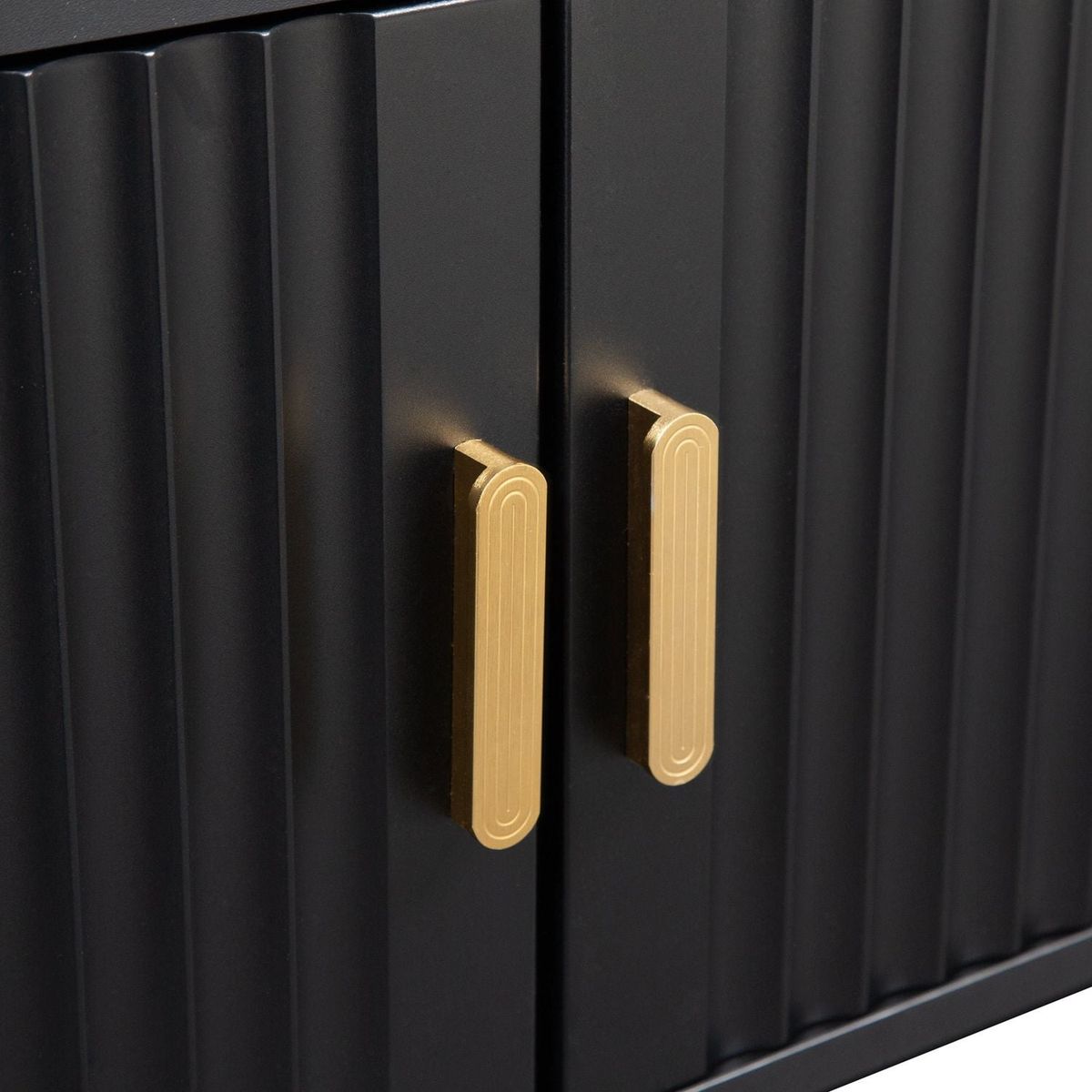 Mid Century Modern TV Stand with LED Lights for 80 Inch TV, Entertainment Center Wooden TV Stand, TV Stand Desk Media Cabinet with Storage for Living Room Bedroom