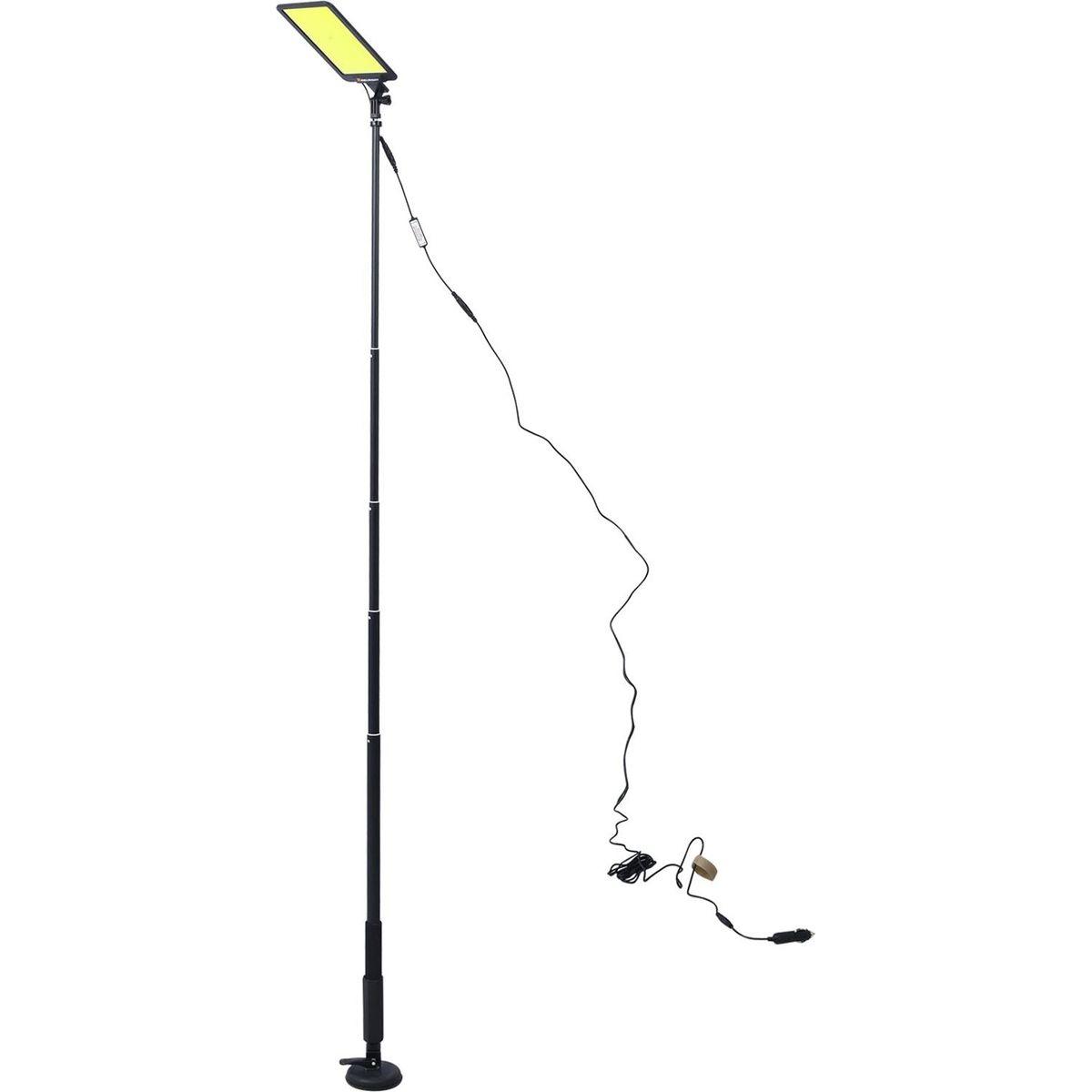 LED Camping Light, 12V 10000 Lumen Super Bright Portable Outdoor Lights with Telescoping Pole Suction Cup Magnetic Base, Flood Lamp for Outdoors Camp, Fishing, Picnic, BBQ, Power Failure