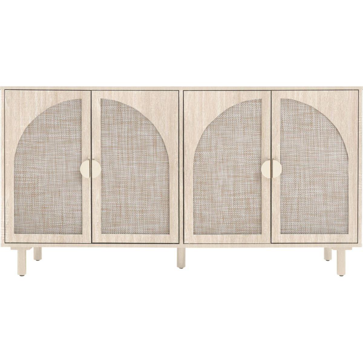 4 Door Cabinet, Suitable for Bedroom, Living Room, Study