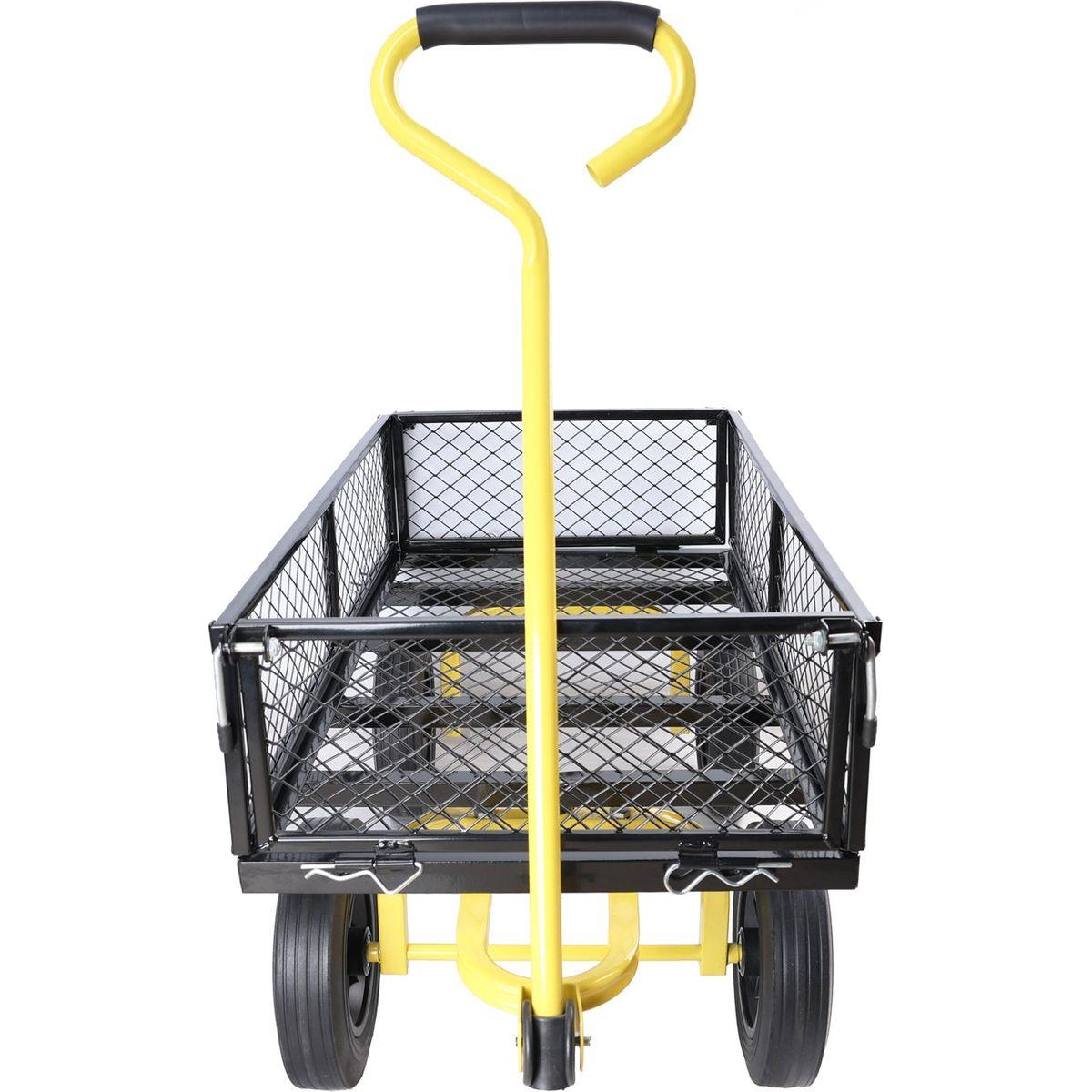 Solid wheels Tools cart Wagon Cart Garden cart trucks make it easier to transport firewood