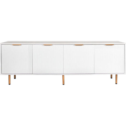 Modern warm white TV cabinet for 80 inch TV Stands, for Living Room Bedroom