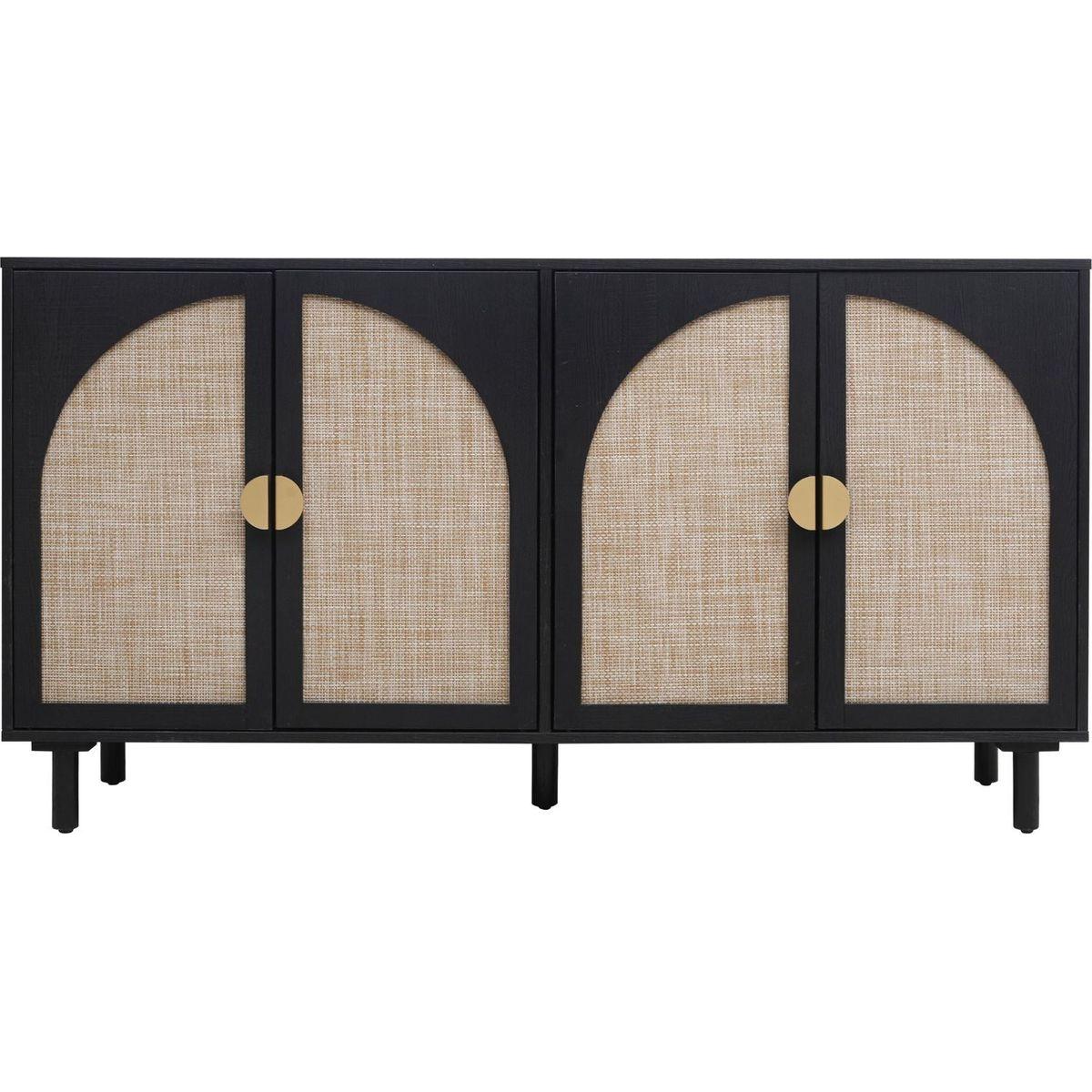 4 Door Cabinet, Suitable for Bedroom, Living Room, Study