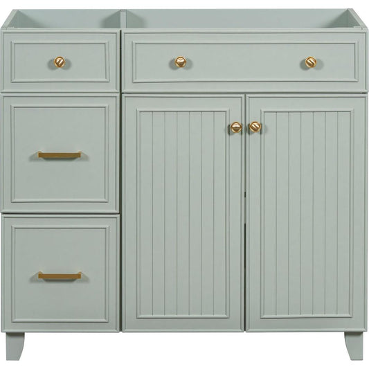 [Cabinet Only] 36" Green Bathroom Vanity(Sink not included)