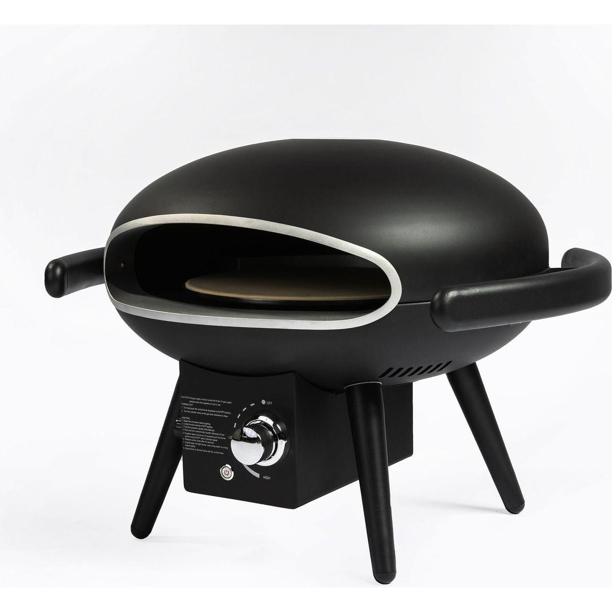 Gas Pizza Oven, Propane Outdoor Pizza Oven, Portable Pizza Oven For 12 Inch Pizzas, With Gas Hose & Regulator