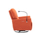 270 Degree Swivel Electric Recliner Home Theater Seating Single Reclining Sofa Rocking Motion Recliner with a Phone Holder for Living Room, Orange