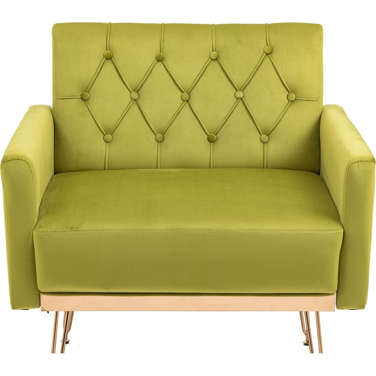 Accent Chair, leisure single sofa with Rose Golden feet