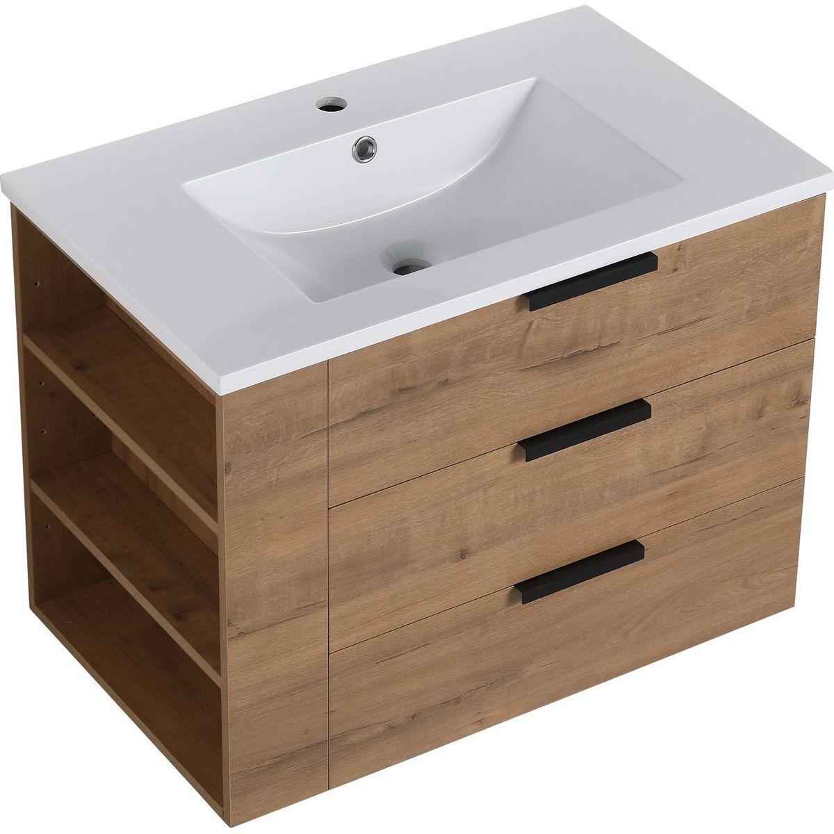 30 Inch Bathroom Vanity With Top(GGRB3020MOWH)