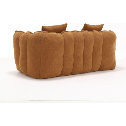 Soft beanbag chair with high resilience foam core for two people. The comfortable square recliner sofa is ideal for family members and friends engaged in games, reading, watching TV