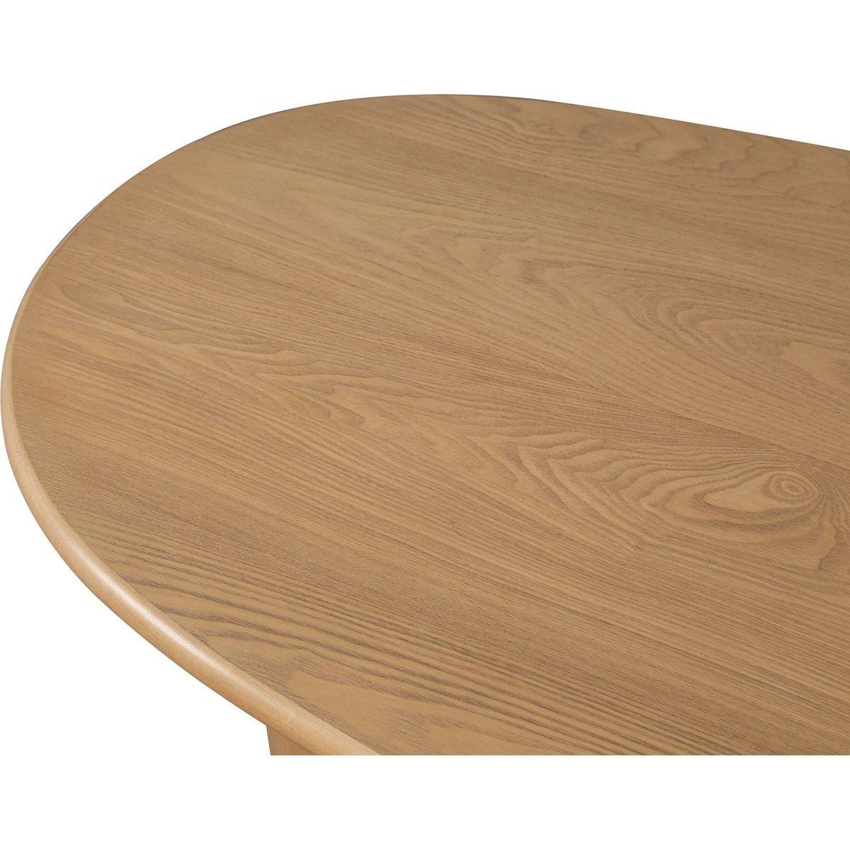 51" Tapered Tabletop Coffee Table (NATURAL WOOD)