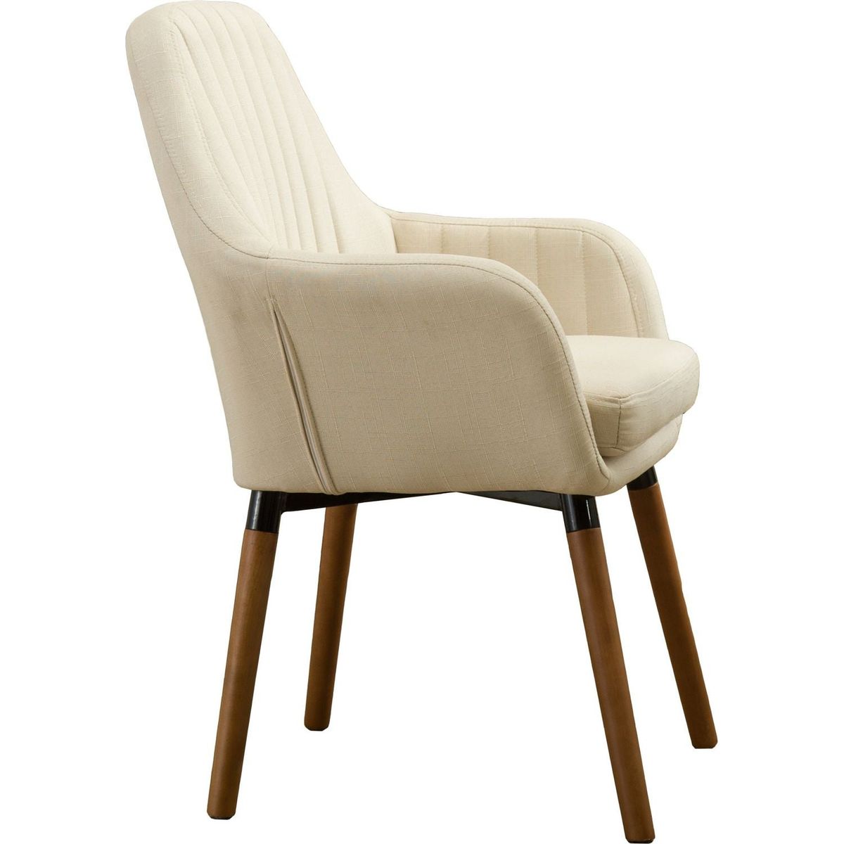 Tuchico Contemporary Fabric Accent Chair, Tan