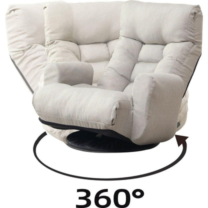 Adjustable head and waist, game chair, lounge chair in the living room, 360 degree rotatable sofa chair,Rotatable seat Leisure Chair deck chair