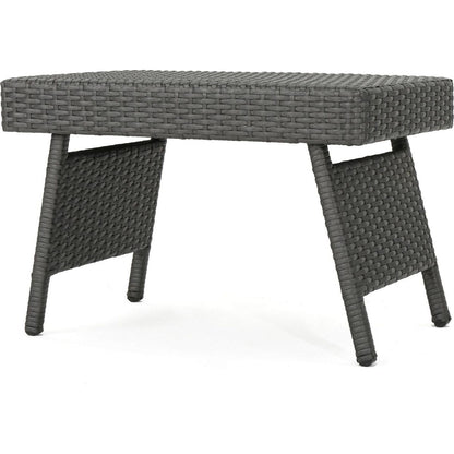 SALEM PE WICKER SNACK TABLE