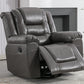 360Swivel and Rocking Home Theater Recliner Manual Recliner Chair with Wide Armrest for Living Room,Bedroom, Grey