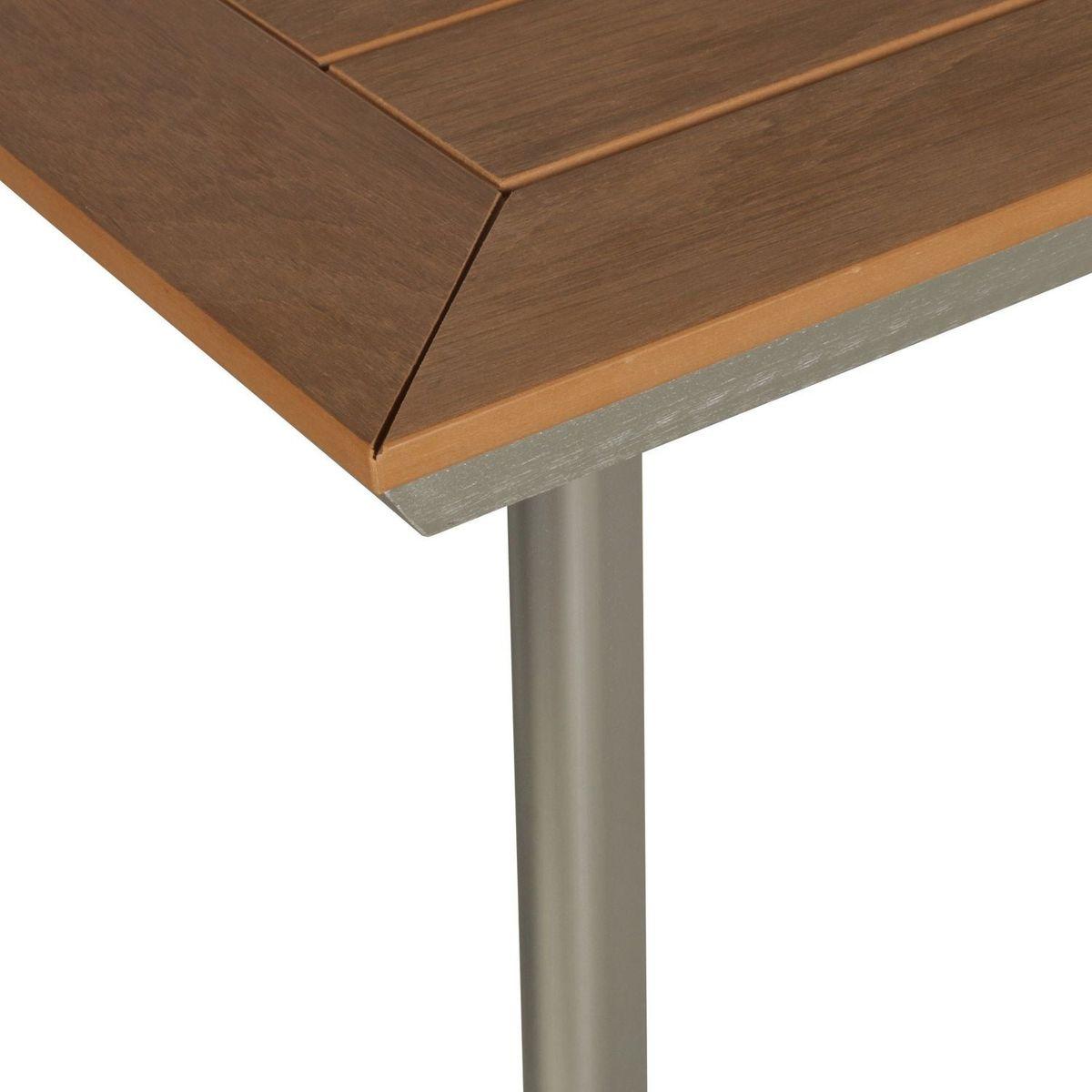 LEEDS DINING TABLE WITH FAUX WOOD TOP