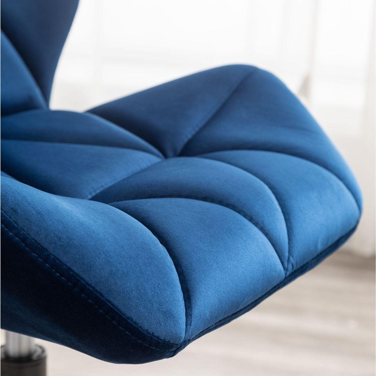 Eldon Diamond Tufted Adjustable Swivel Office Chair, Blue