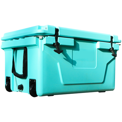 Hot Selling Blue color 65QT Outdoor cooler fish ice chest Box 2022 Popular Camping Cooler Box