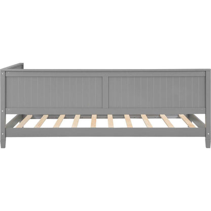 Twin Size Wood Daybed/Sofa Bed, Gray