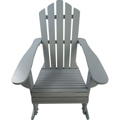 Reclining Wooden Outdoor Rocking Adirondack chair,walnut