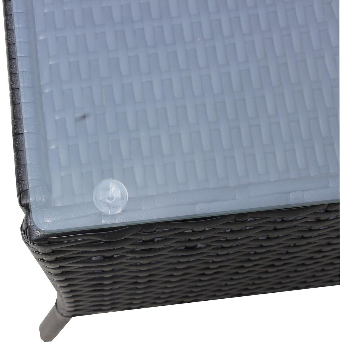 4 PC Rattan Patio Furniture Set Outdoor Patio Cushioned Seat Wicker Sofa (Beige Cushion)