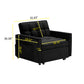 Sofa bed chair 3 in 1 convertible, recliner, single recliner, suitable for small Spaces with adjustable back black