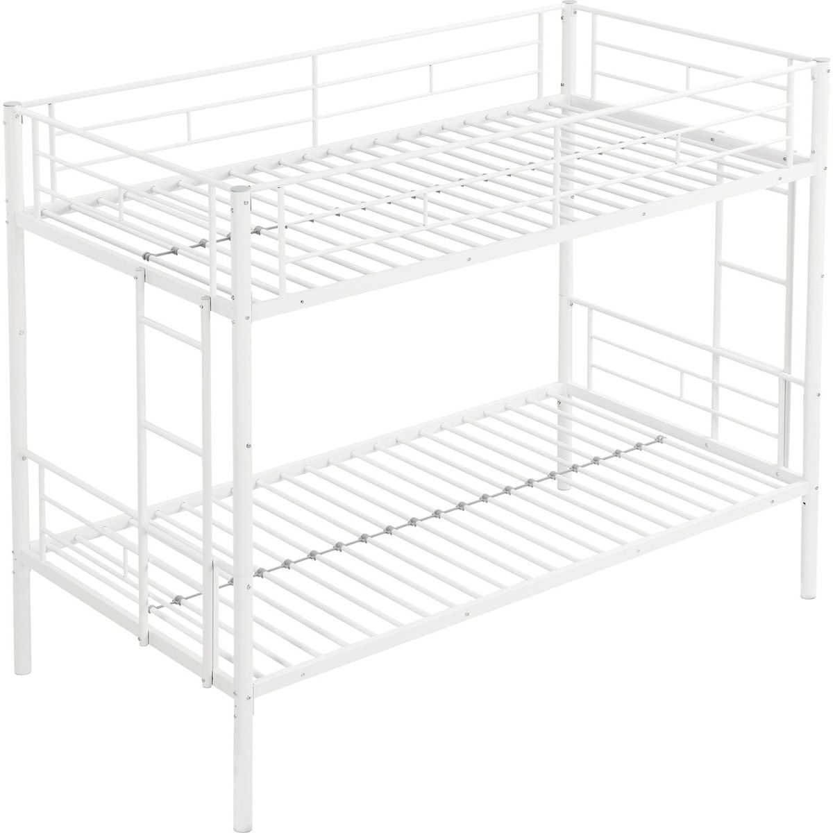 METAL BUNK BED WHITE
