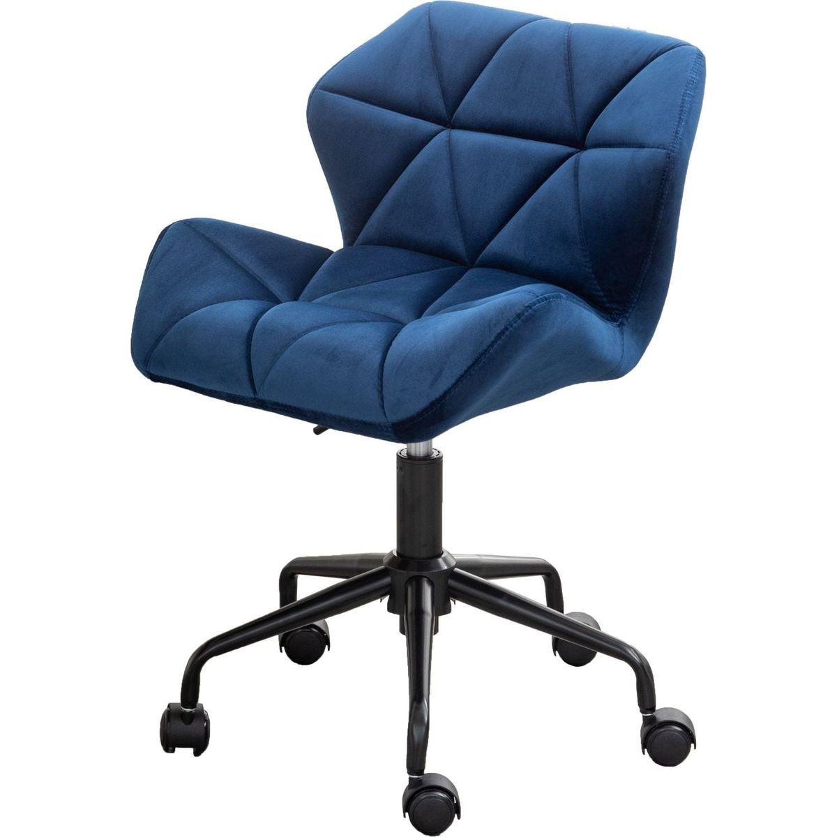 Eldon Diamond Tufted Adjustable Swivel Office Chair, Blue