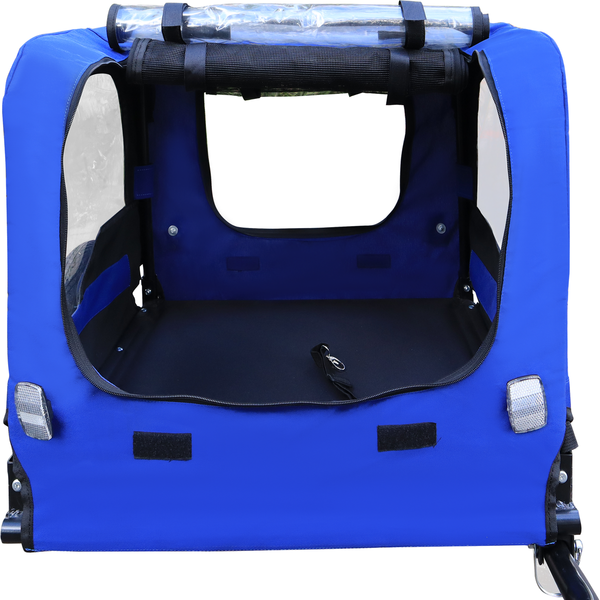 Blue High Quality 16 inch air wheel Pet Bike Trailer for Dogs Foldable Bicycle Pet Trailer