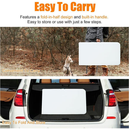 8ft Folding Table, Portable Plastic Table for Camping, Picnics, Parties, High Load Bearing Foldable Table White