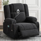 Power Lift Recliner Chair Electric Recliner for Elderly Recliner Chair with Massage and Heating Functions, Remote, Phone Holder Side Pockets and Cup Holders for Living Room, Black