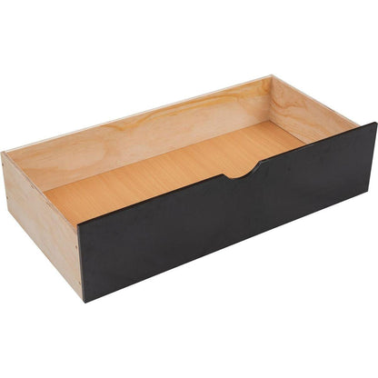 Twin over Full Bunk Bed with Shelfs, Storage Staircase and 2 Drawers, Espresso