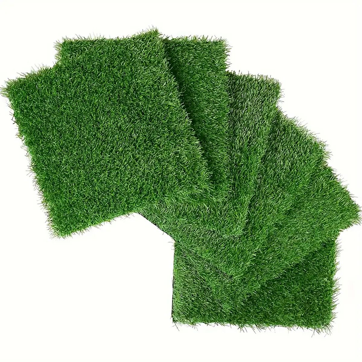 Artificial Lawn 36pcs Interlocking Artificial Grass Tiles For Patio, Balcony, Backyard, Artificial Turf Floor, 12x12 inches,Green