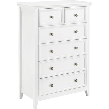 Modern 6 Drawers Dresser 6 Drawers Cabinet,Chest of Drawers Closet Organizers and Storage Clothes Storage Drawers Cabinet for Living Room, Farmhouse Dresser Organizer white