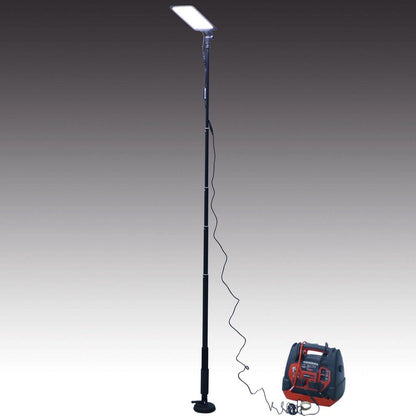 LED Camping Light, 12V 10000 Lumen Super Bright Portable Outdoor Lights with Telescoping Pole Suction Cup Magnetic Base, Flood Lamp for Outdoors Camp, Fishing, Picnic, BBQ, Power Failure